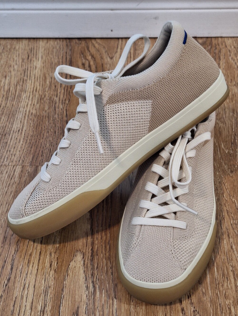 Rothys The Lace-Up Sneaker in Biscuit - 7.5